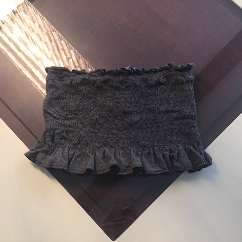 Charcoal Grey Crop Top